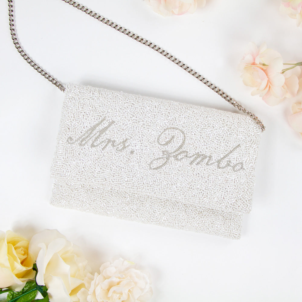 Customized Mrs Bridal Clutch Bag (LHFC)