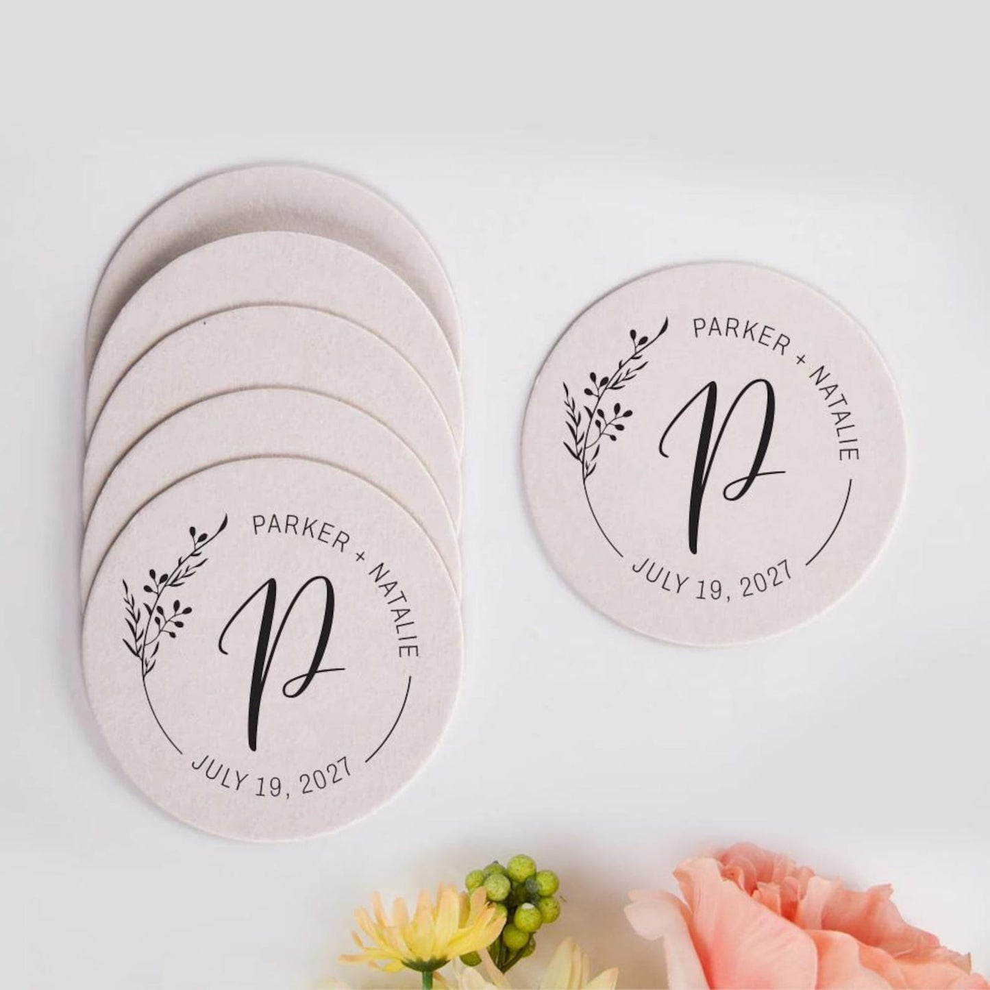 Monogram Coasters