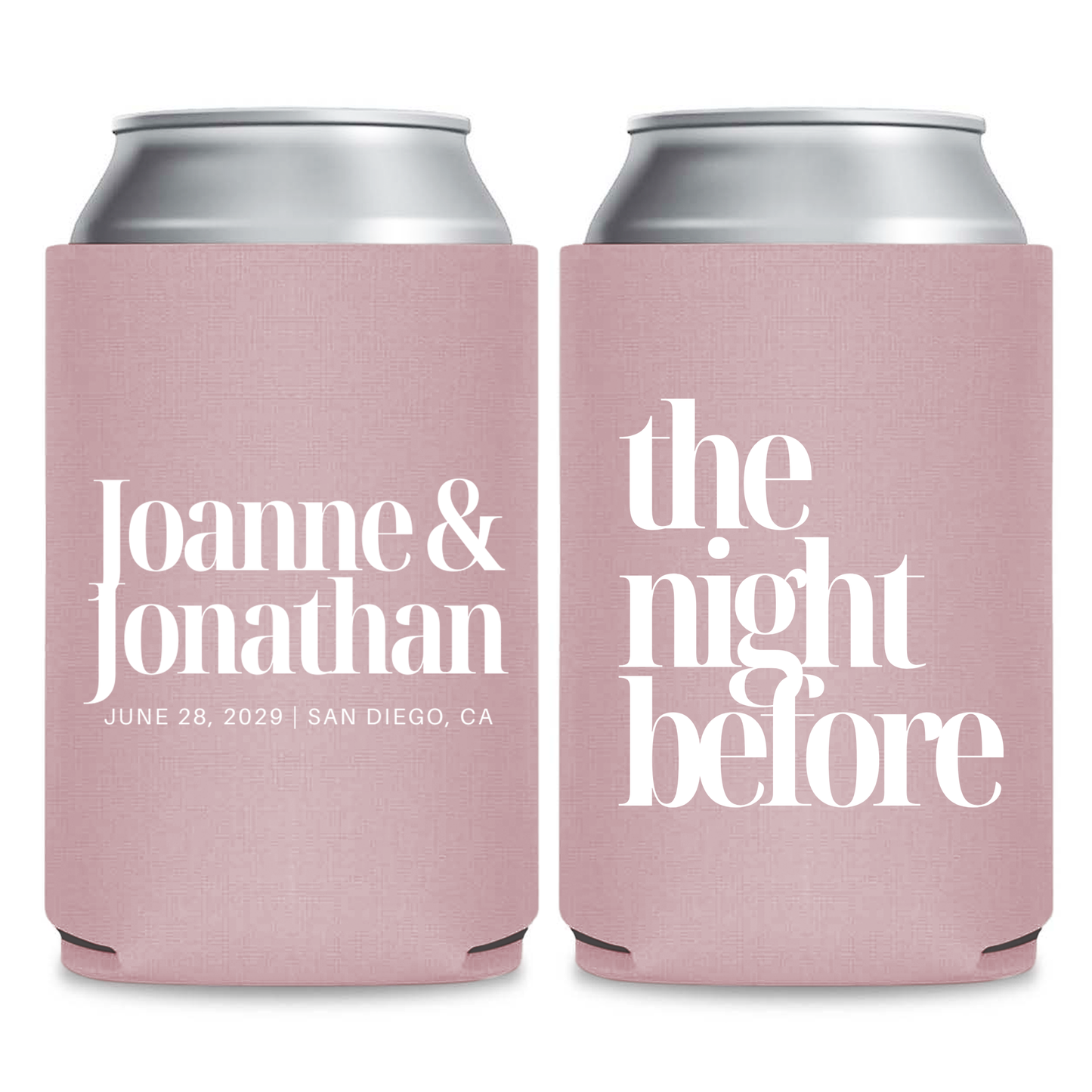 The Night Before Wedding Can Cooler Favors