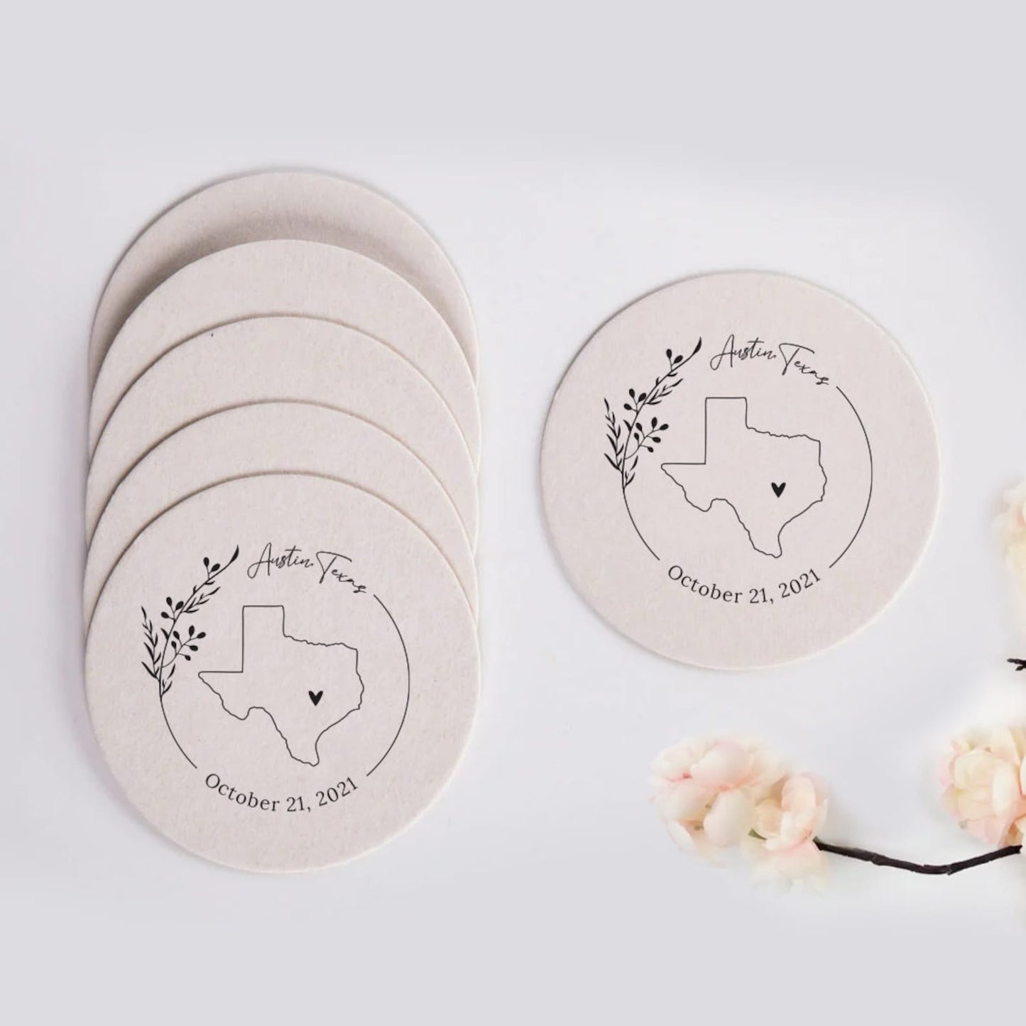 State Wedding Coasters