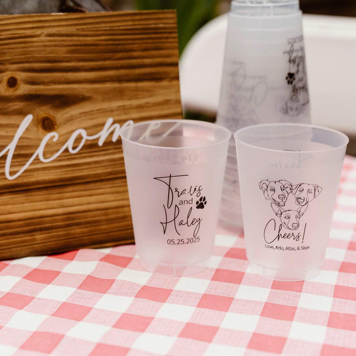 Pet Wedding Frosted Cups (LP 79)