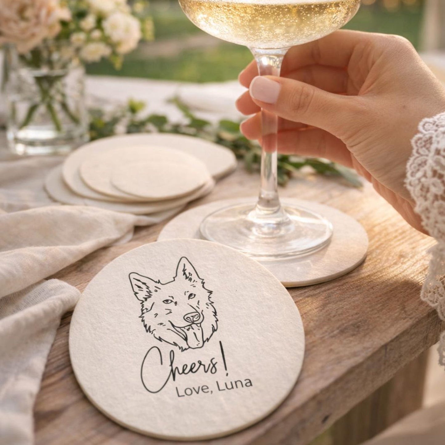 Pet Wedding Coasters