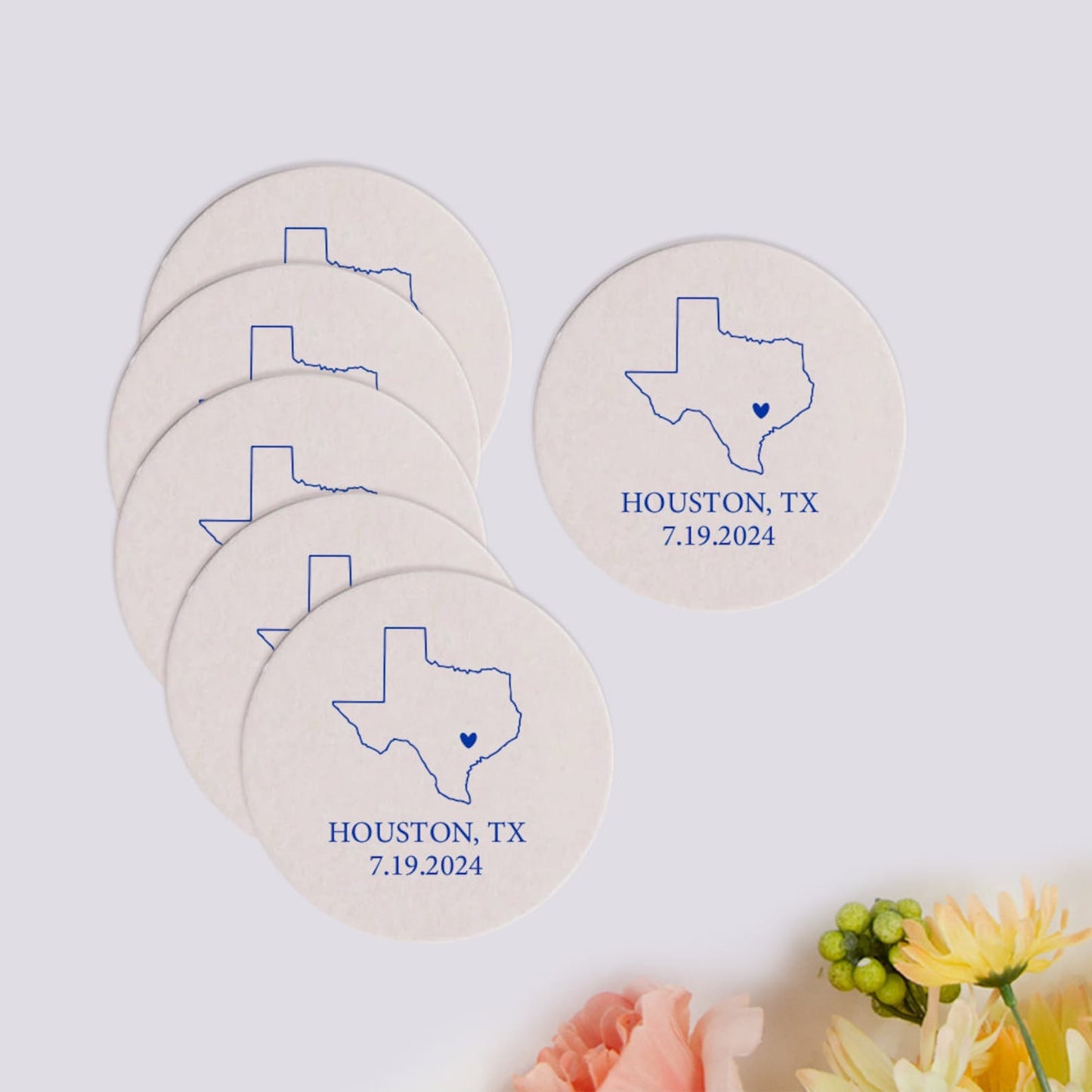State Wedding Coasters