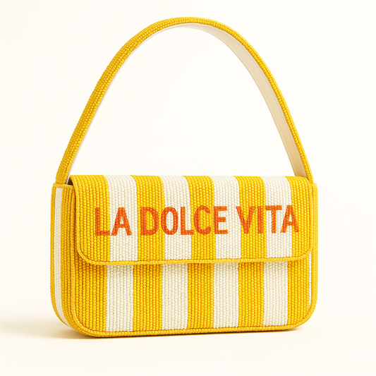 La Dolce Vita Beaded Purse