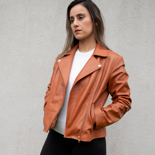 (Real Leather) Women's Leather Jacket Gift