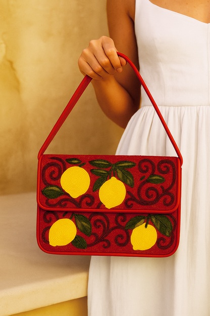 Red Lemon Shoulder Bag