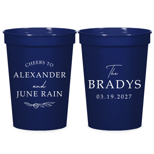 Cheers Y'all Wedding Stadium Cups (KT 309)