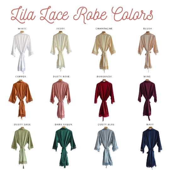 Custom Lila Lace Bridal Robe