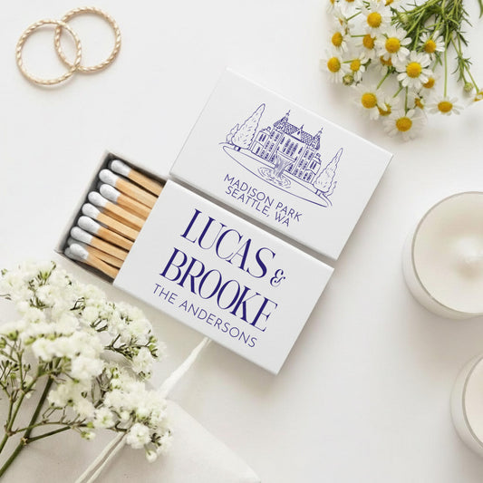 Personalized Wedding Venue Matchboxes (PK 419)