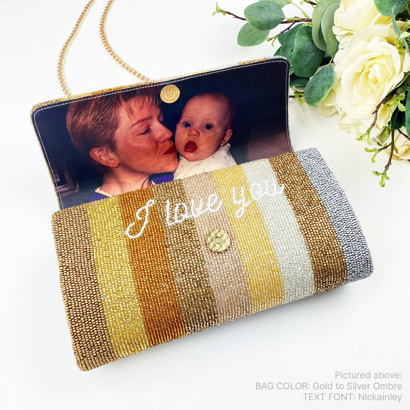 Custom Beaded Clutch Bags as Gift for Mom