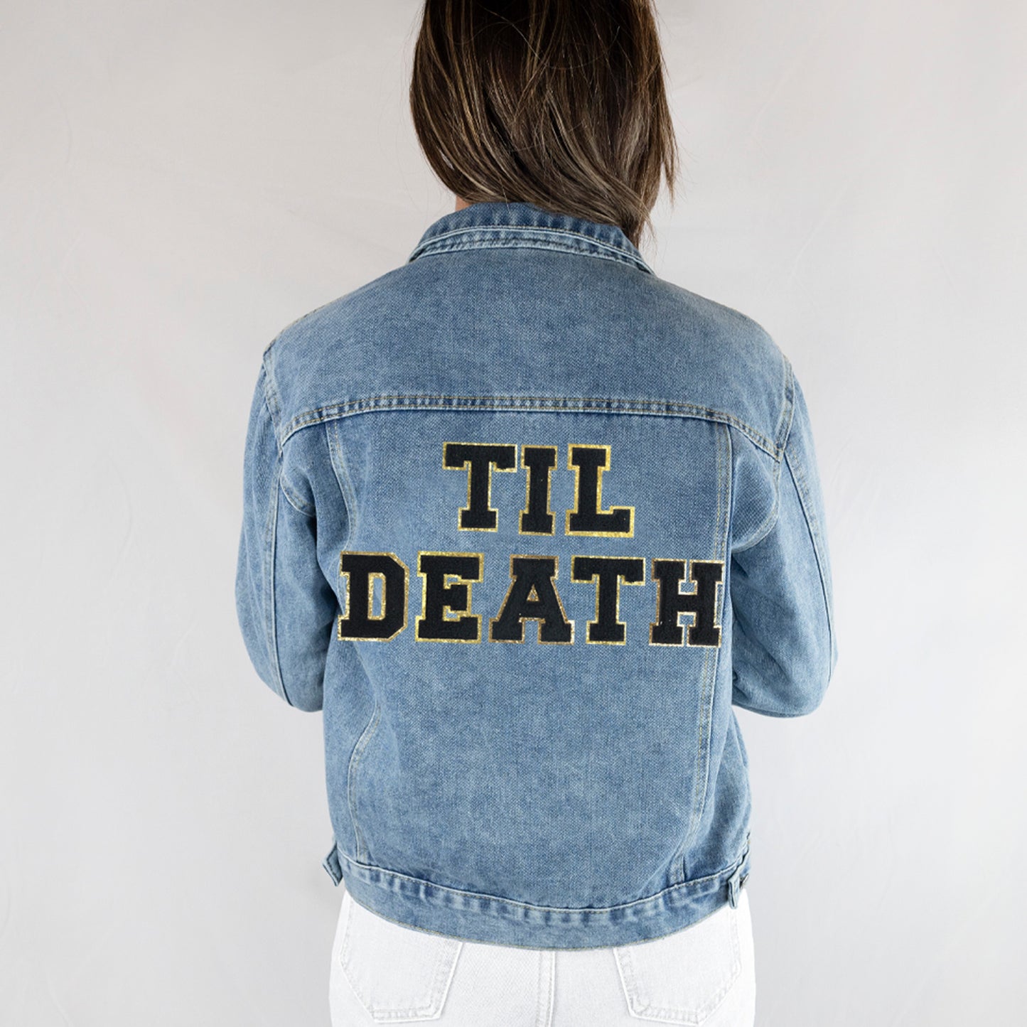 (Blue Denim) Blue Bridal Jacket Gift