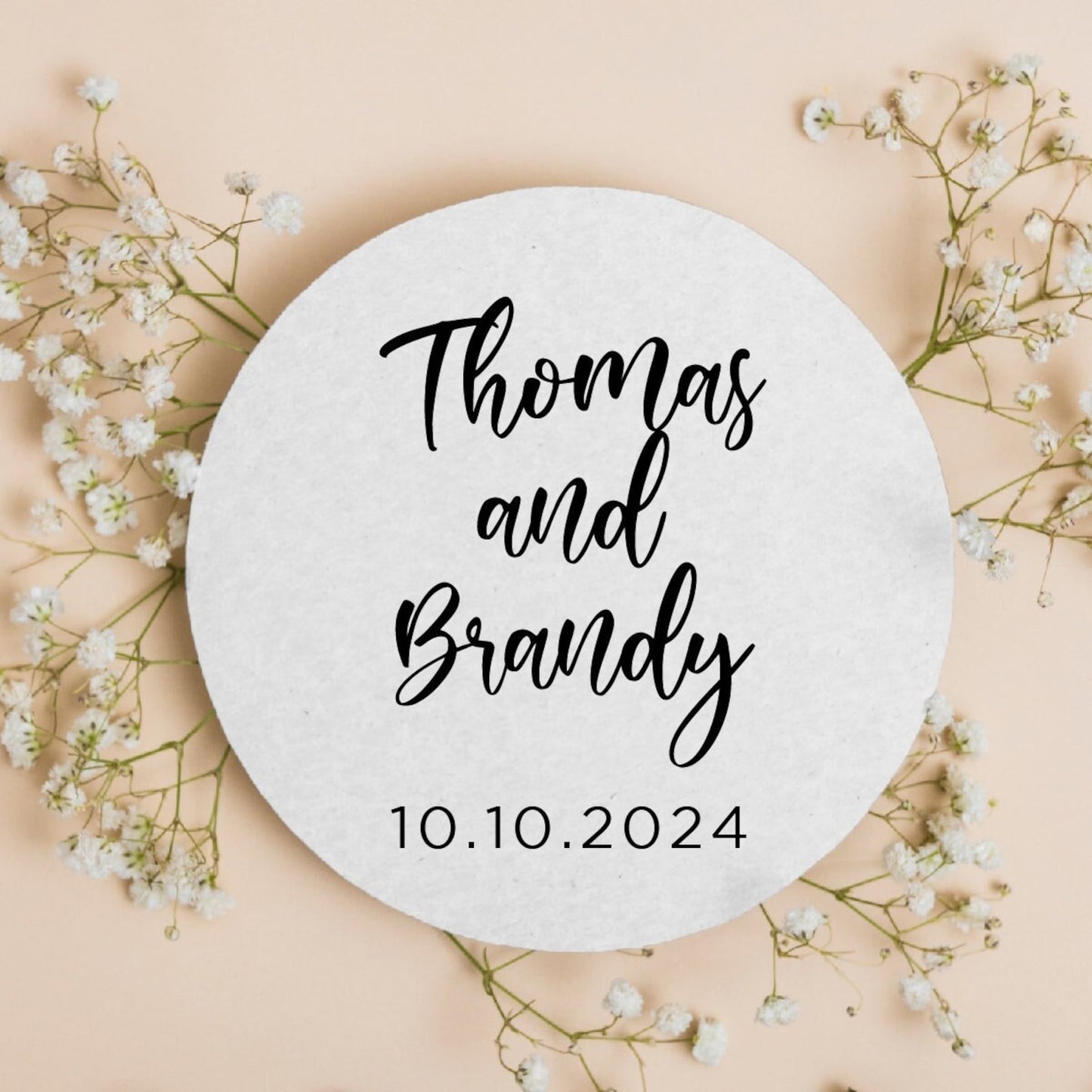 Custom Names Minimalist Coasters