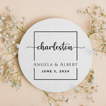 Last Name Minimalist Coasters