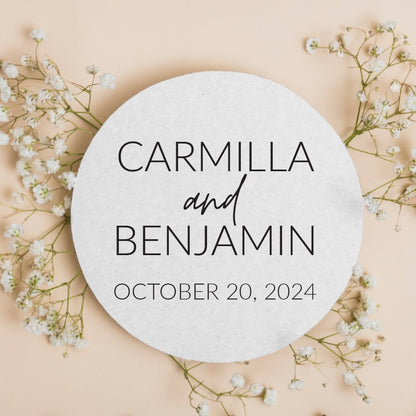 Custom Names Minimalist Coasters