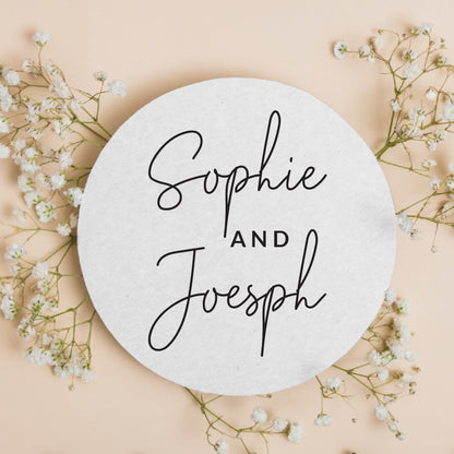 Custom Names Minimalist Coasters