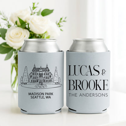 Venue and State Themed Can Coolers