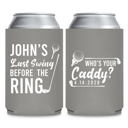 Golf Bachelor Party Can Cooler Favors (PK 237)