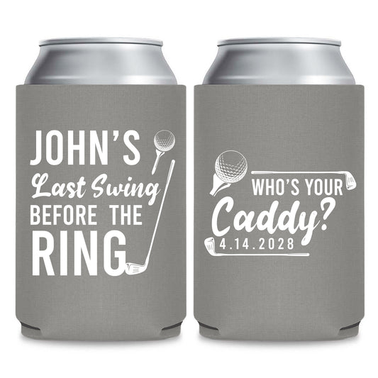 Golf Bachelor Party Can Cooler Favors (PK 237)