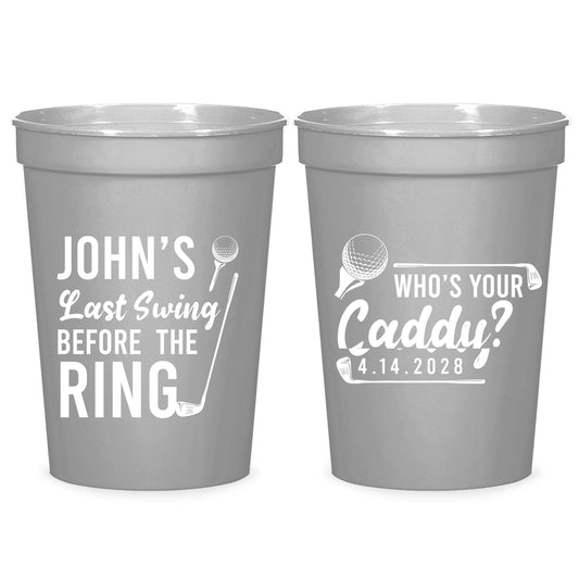 Golf Bachelor Party Stadium Cup Favors (PK 237)