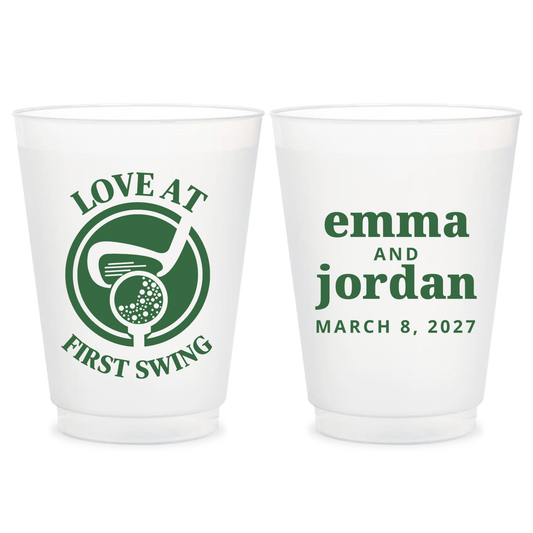 Custom Wedding Golf Cups (PPP 47)