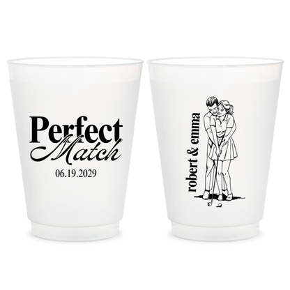 Perfect Match Golf Frosted Cups (PPP 51)