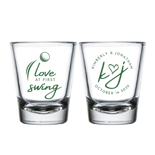Love at First Swing Golf Shot Glasses (PPP 52)