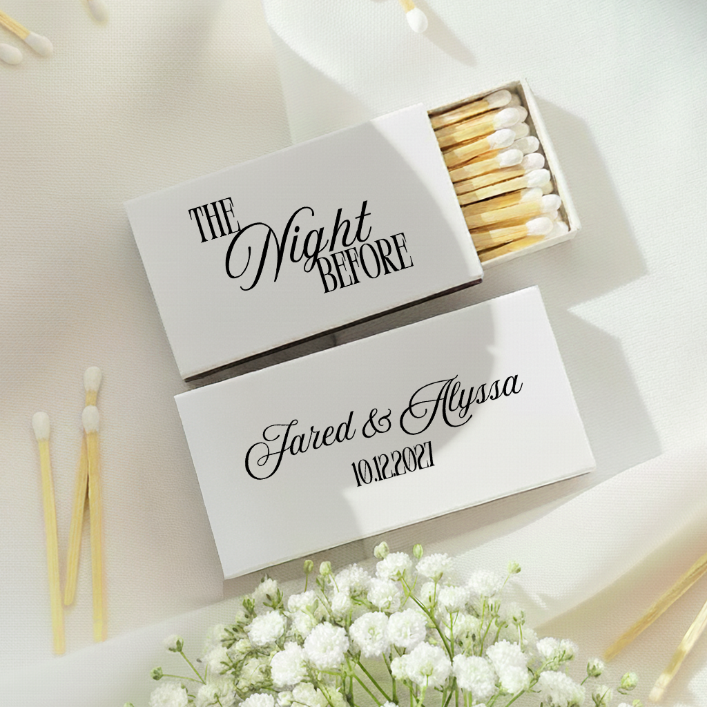 The Night Before Elegant Matchbox Favors (PPP 58)