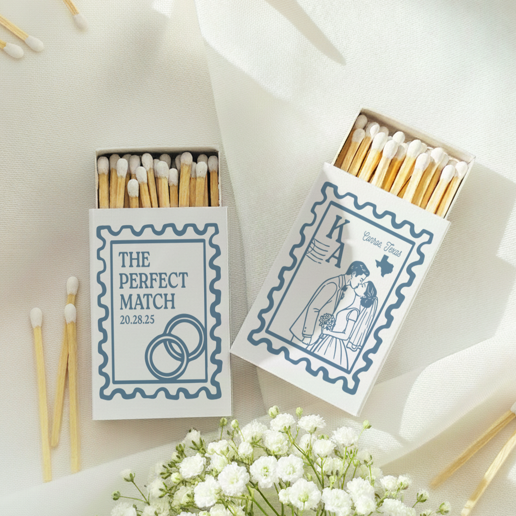 Postage Stamp Wedding Matchbox (PPP 56)