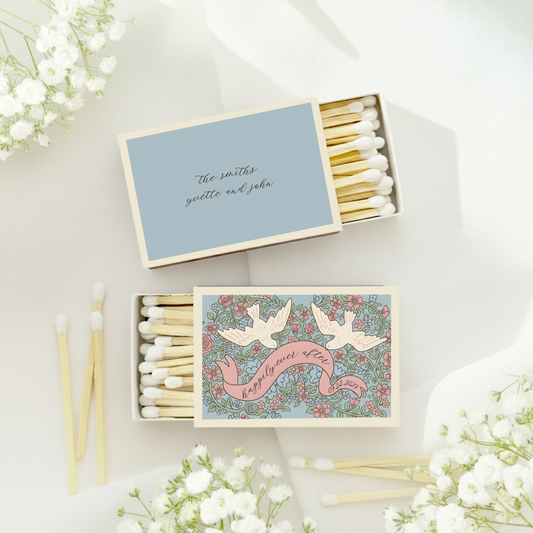 Personalized Dove Wedding Matchboxes (PPP 65)