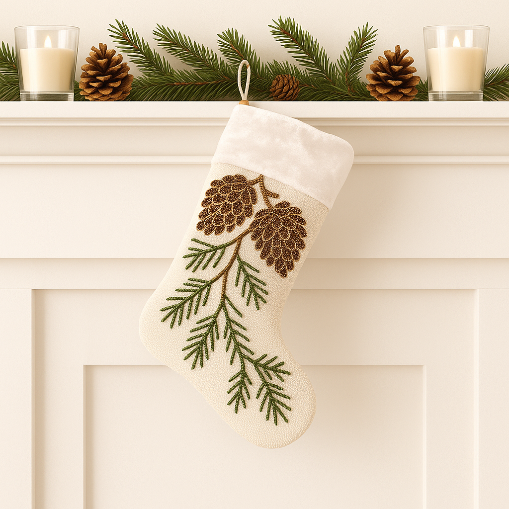 Personalized Beaded Stocking