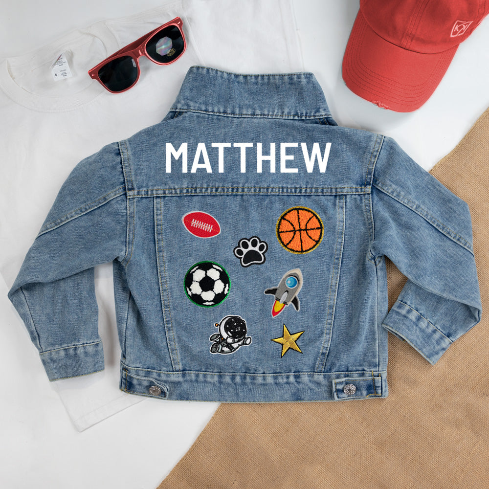 Personalized Patched Denim Jacket