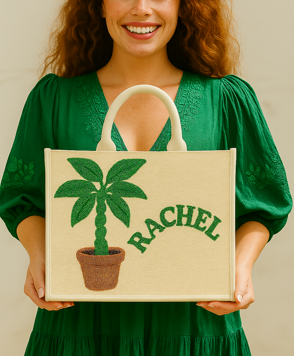 Beaded Tote Bag