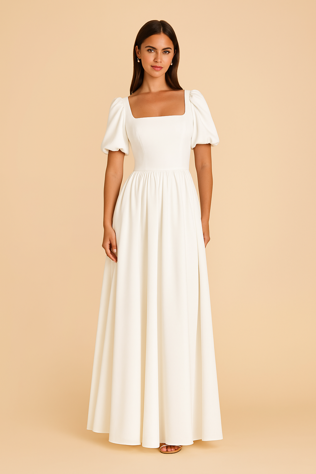 Puff Sleeve Wedding Dress