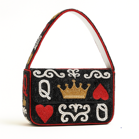 Black Queen of Hearts Bag