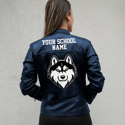 (Real Leather) Custom Varsity Leather Jacket