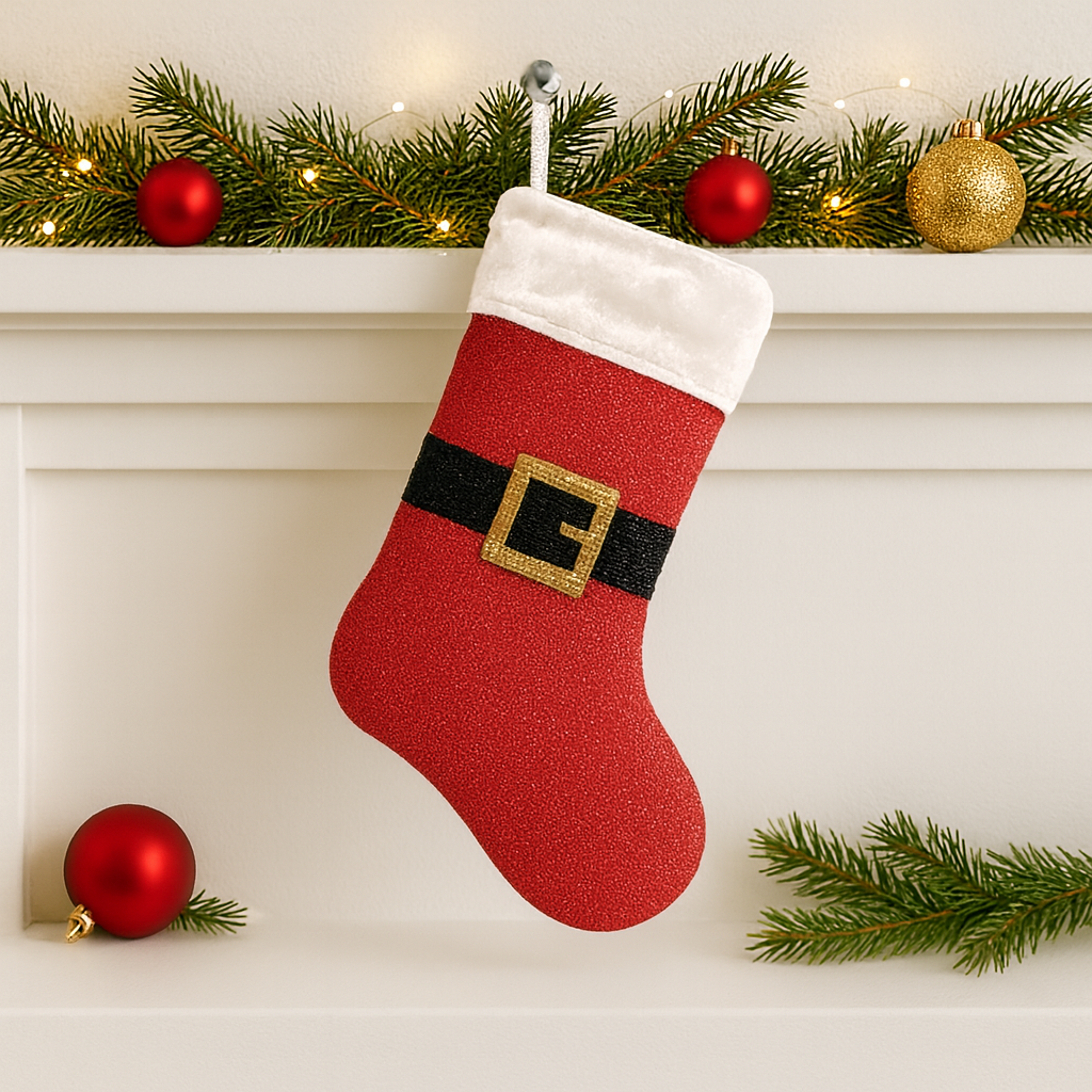 Personalized Beaded Christmas Stocking