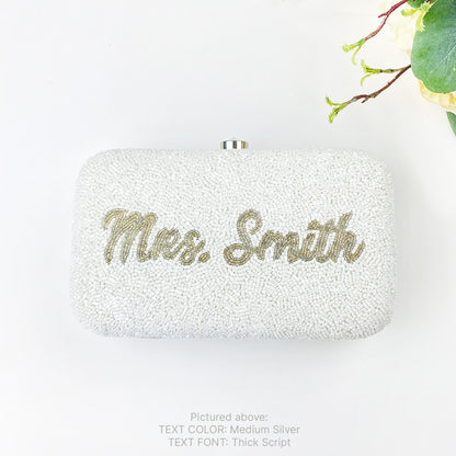 Custom Bridal Clutch