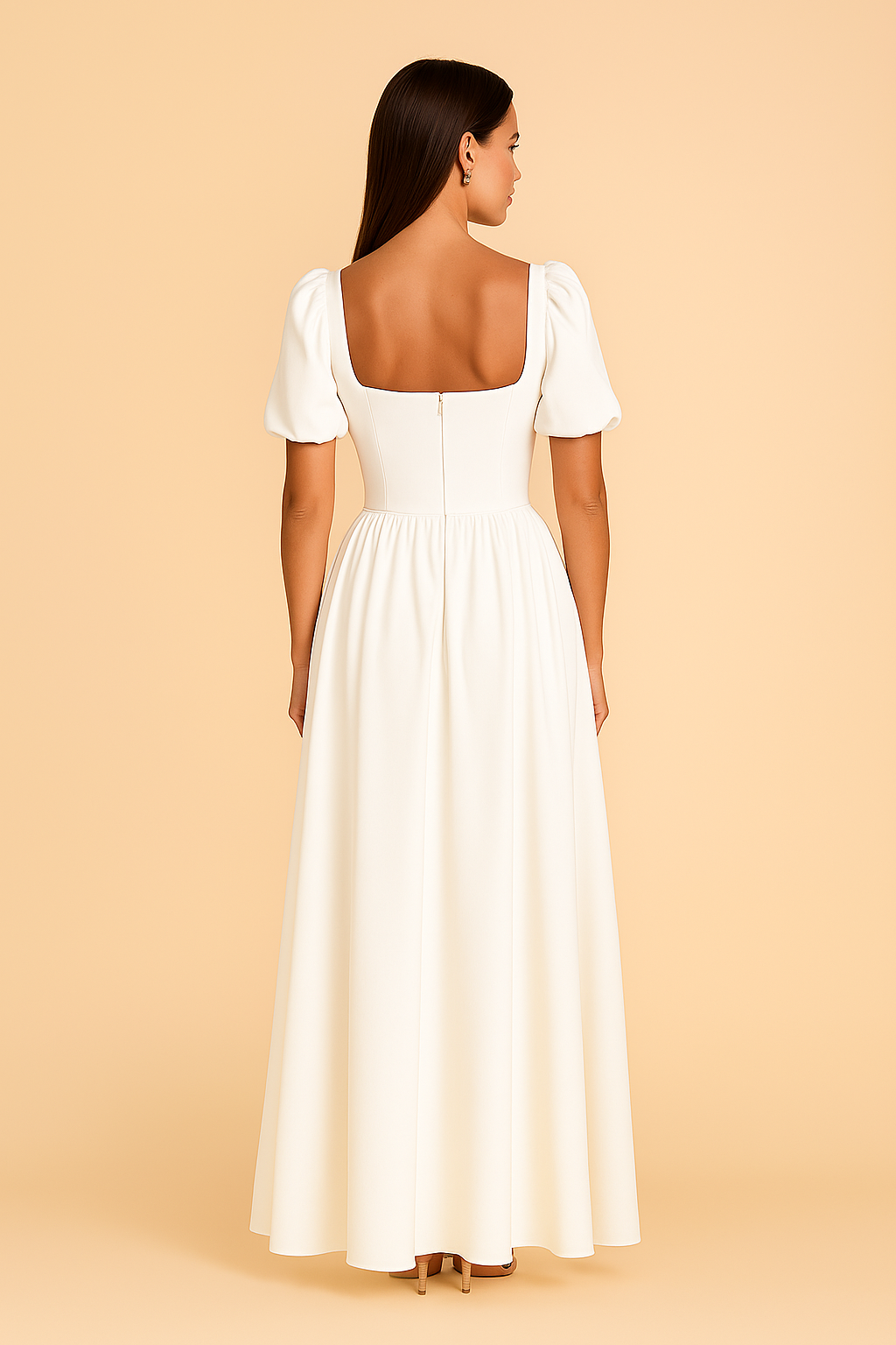 Puff Sleeve Wedding Dress