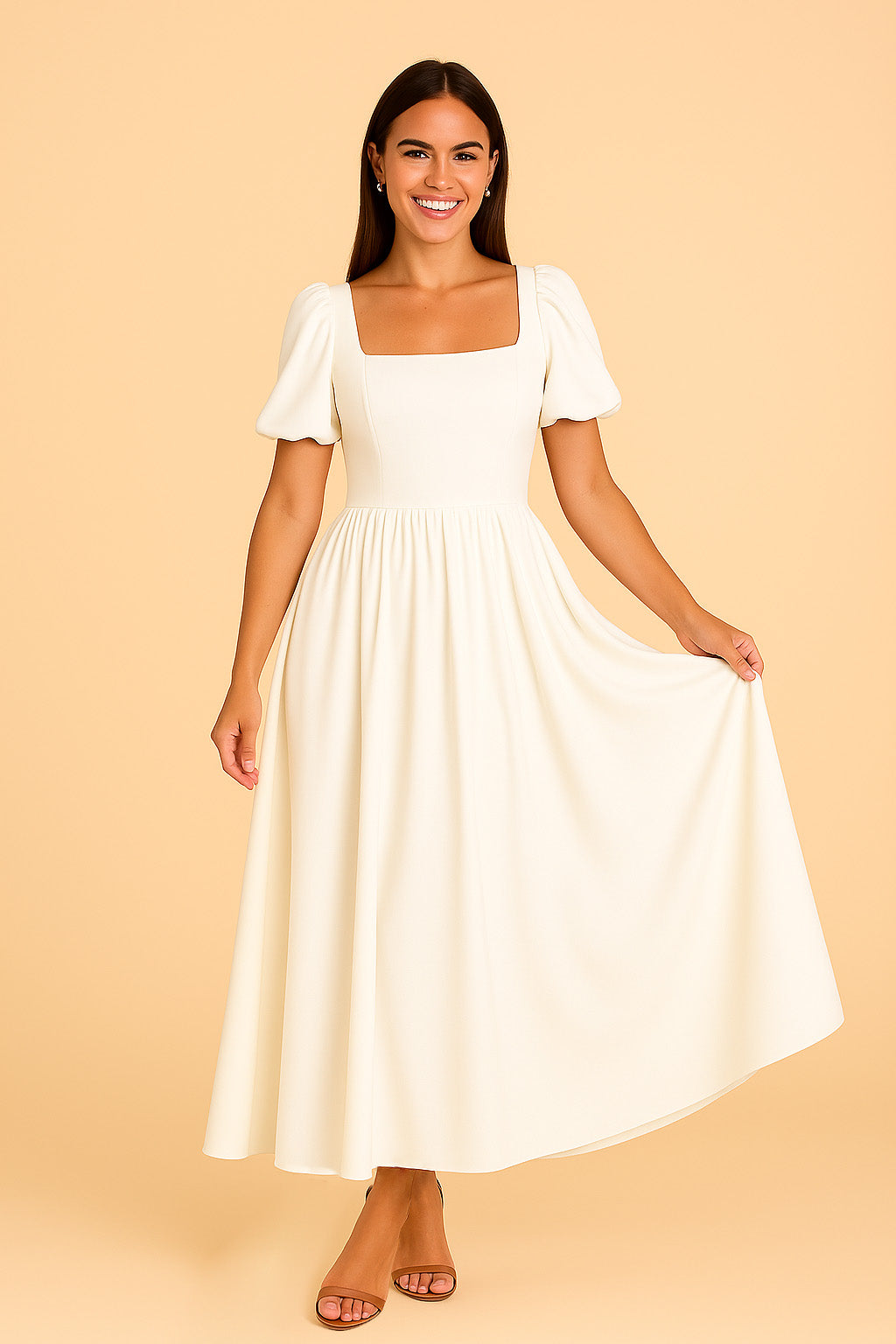 Puff Sleeve Wedding Dress