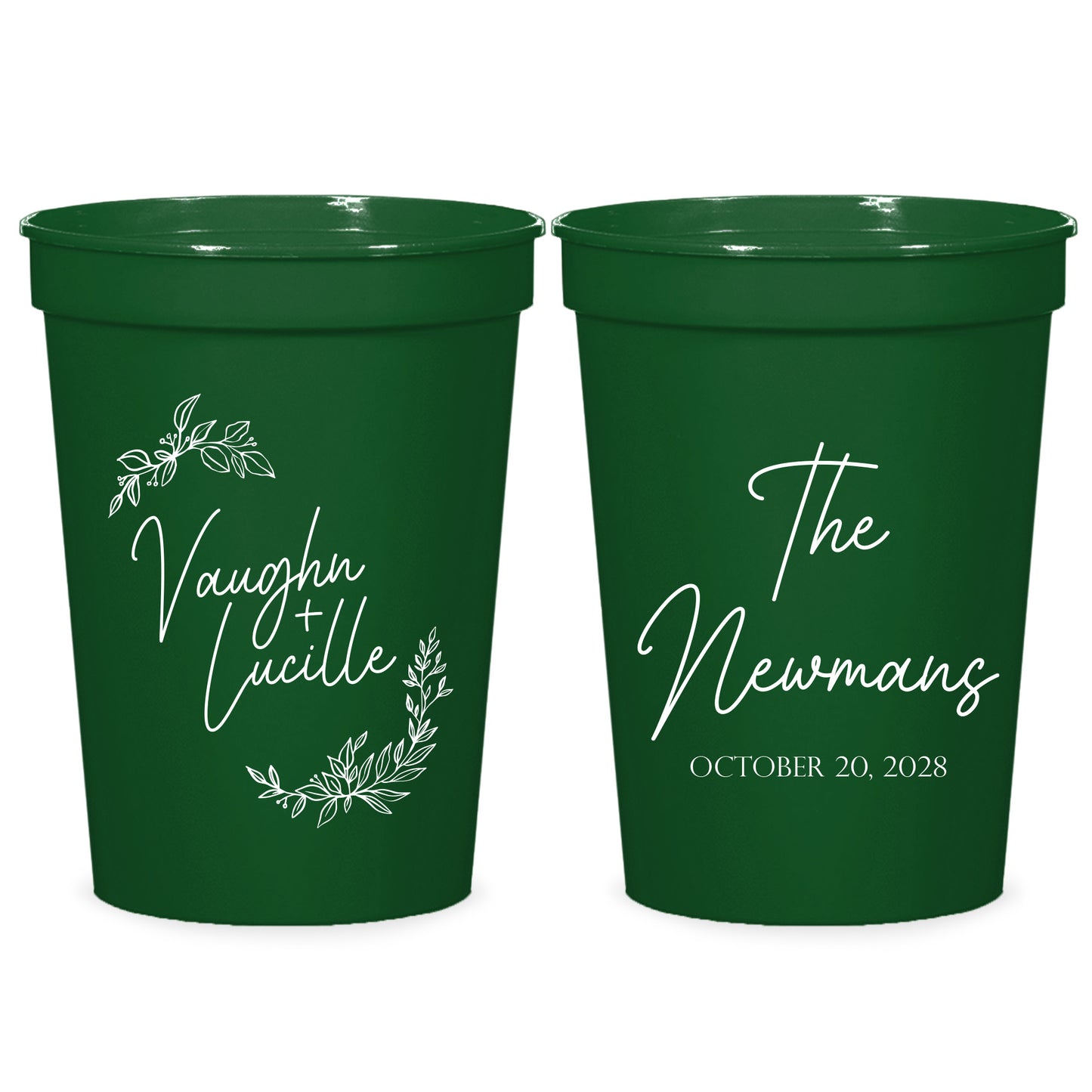 Personalized Stadium Cups as Wedding Gift (CS 372)