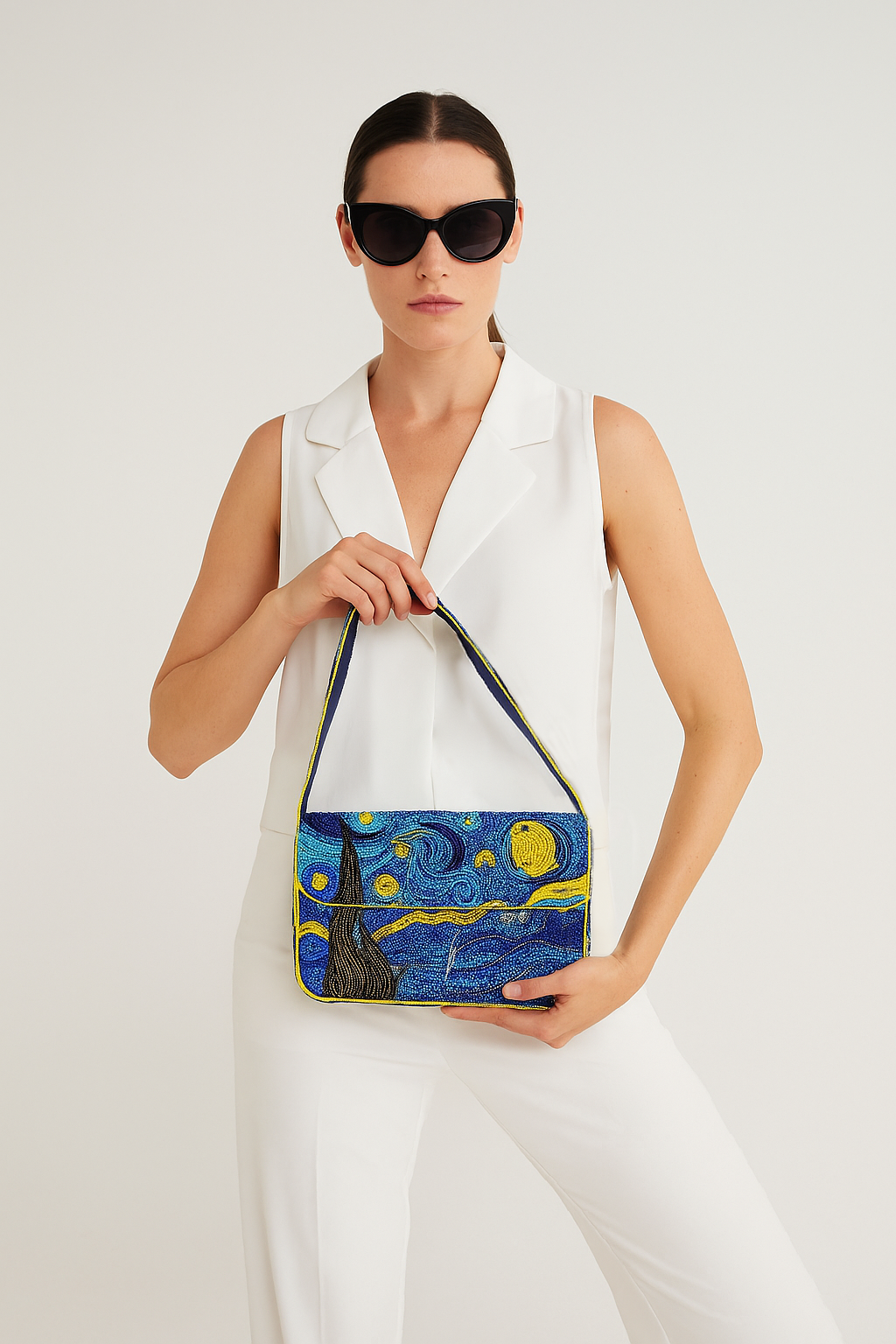 Starry Night Beaded Bag