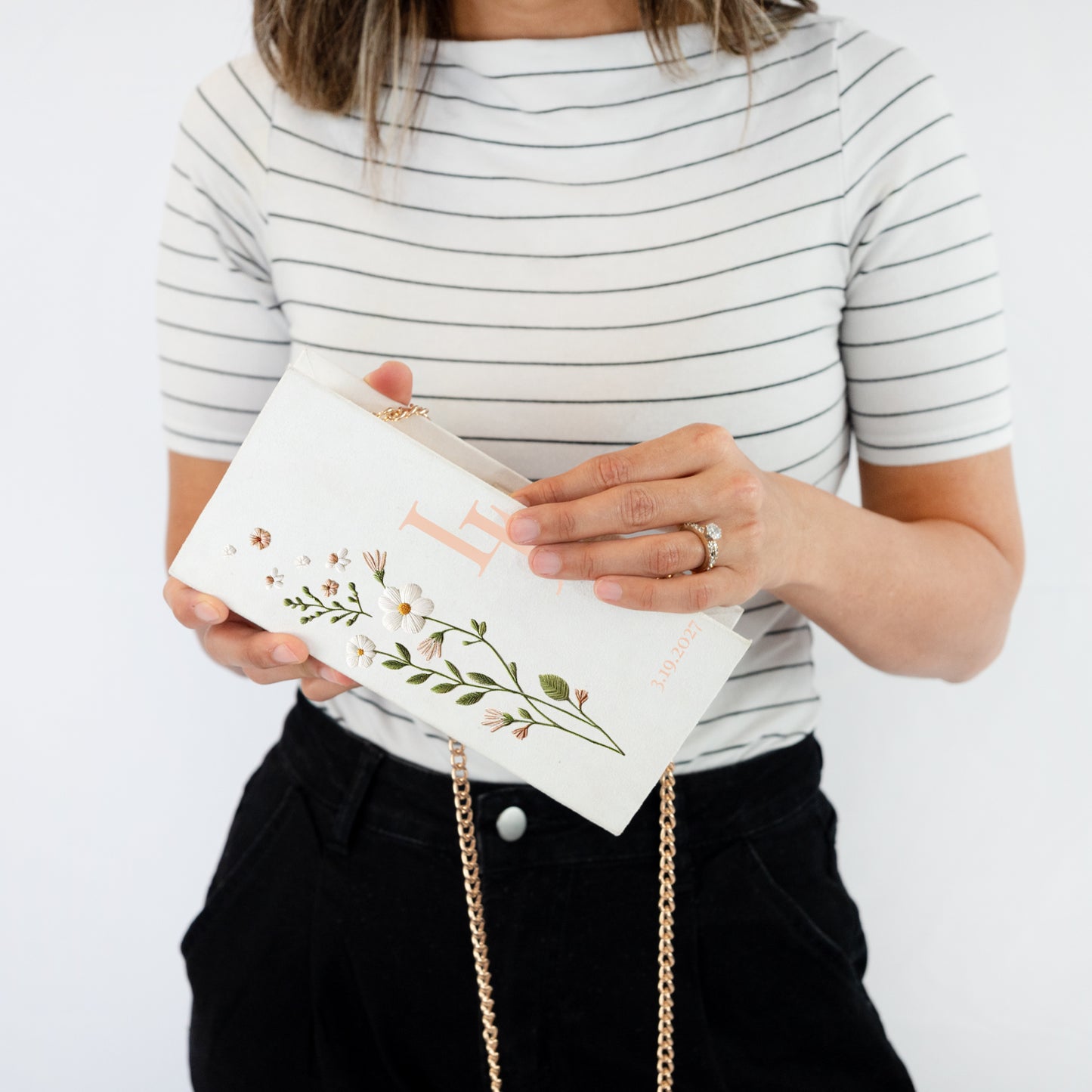 Personalized Embroidered Storybook Clutch