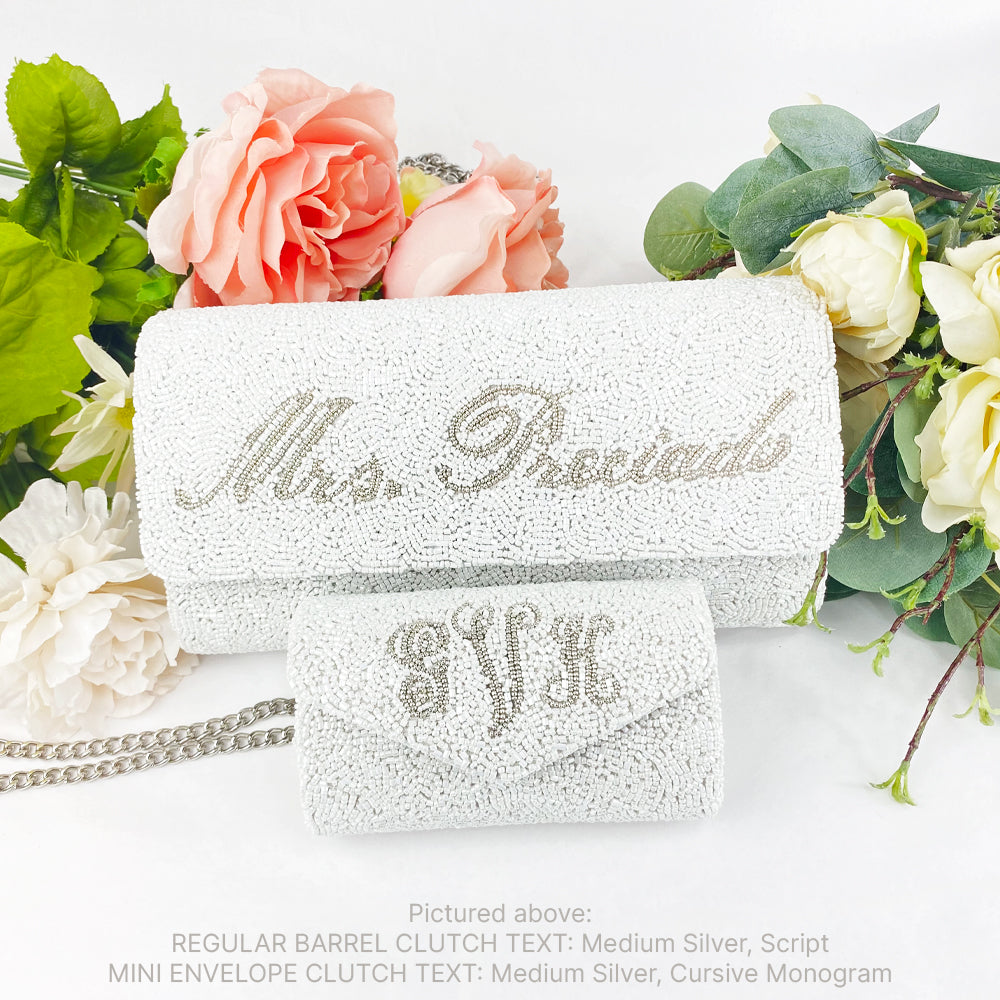 Tiny Beaded Envelope Clutch for Flower Girl - TIENV