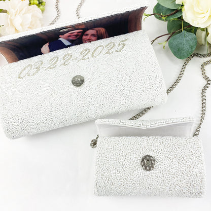 Tiny Beaded Envelope Clutch for Flower Girl - TIENV