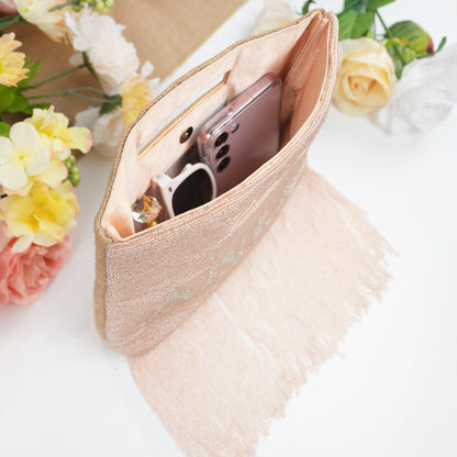 Custom Bridal Fringe Purse