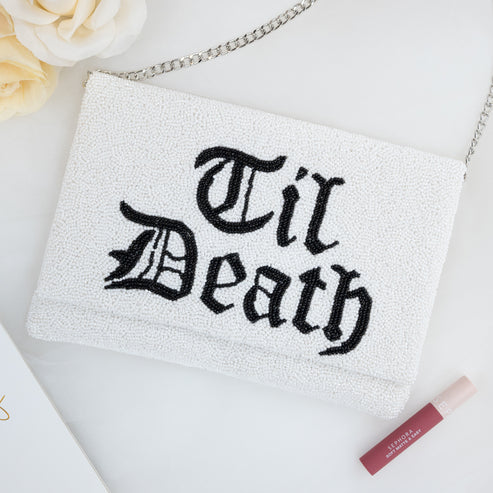 Till Death Bachelorette Clutch Bag