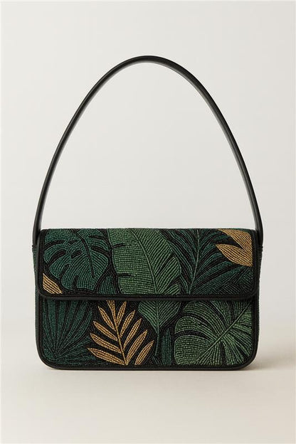 Tropical Beaded Shoulder Bag