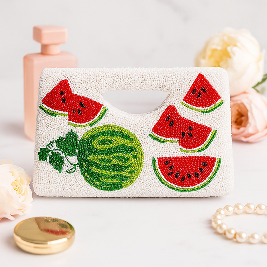 Watermelon Beaded Purse