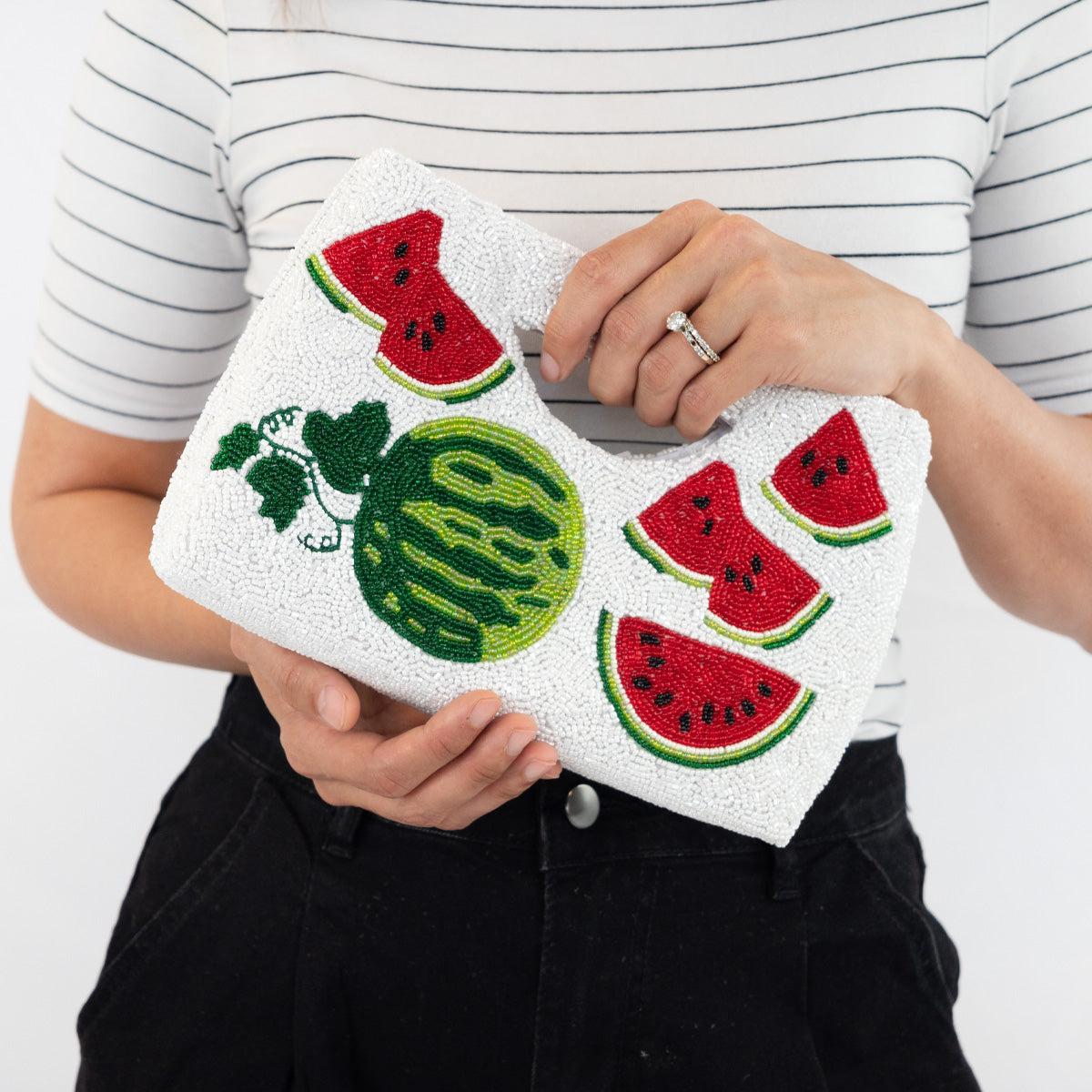 Watermelon Beaded Purse