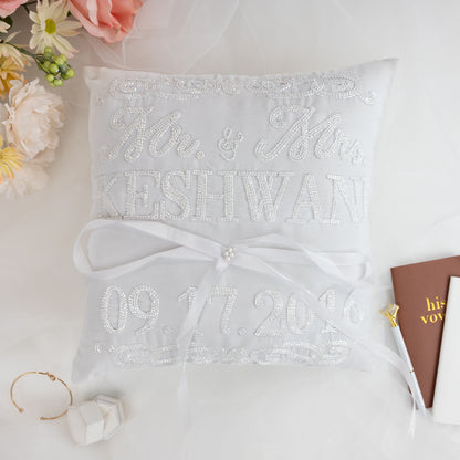 Personalized Wedding Pillow Gift